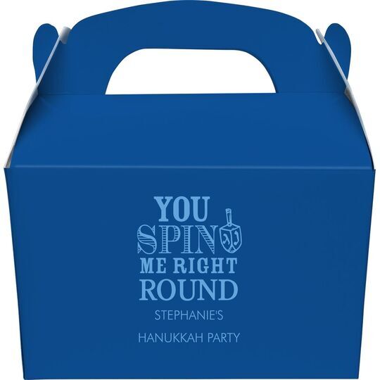 You Spin Me Right Round Gable Favor Boxes